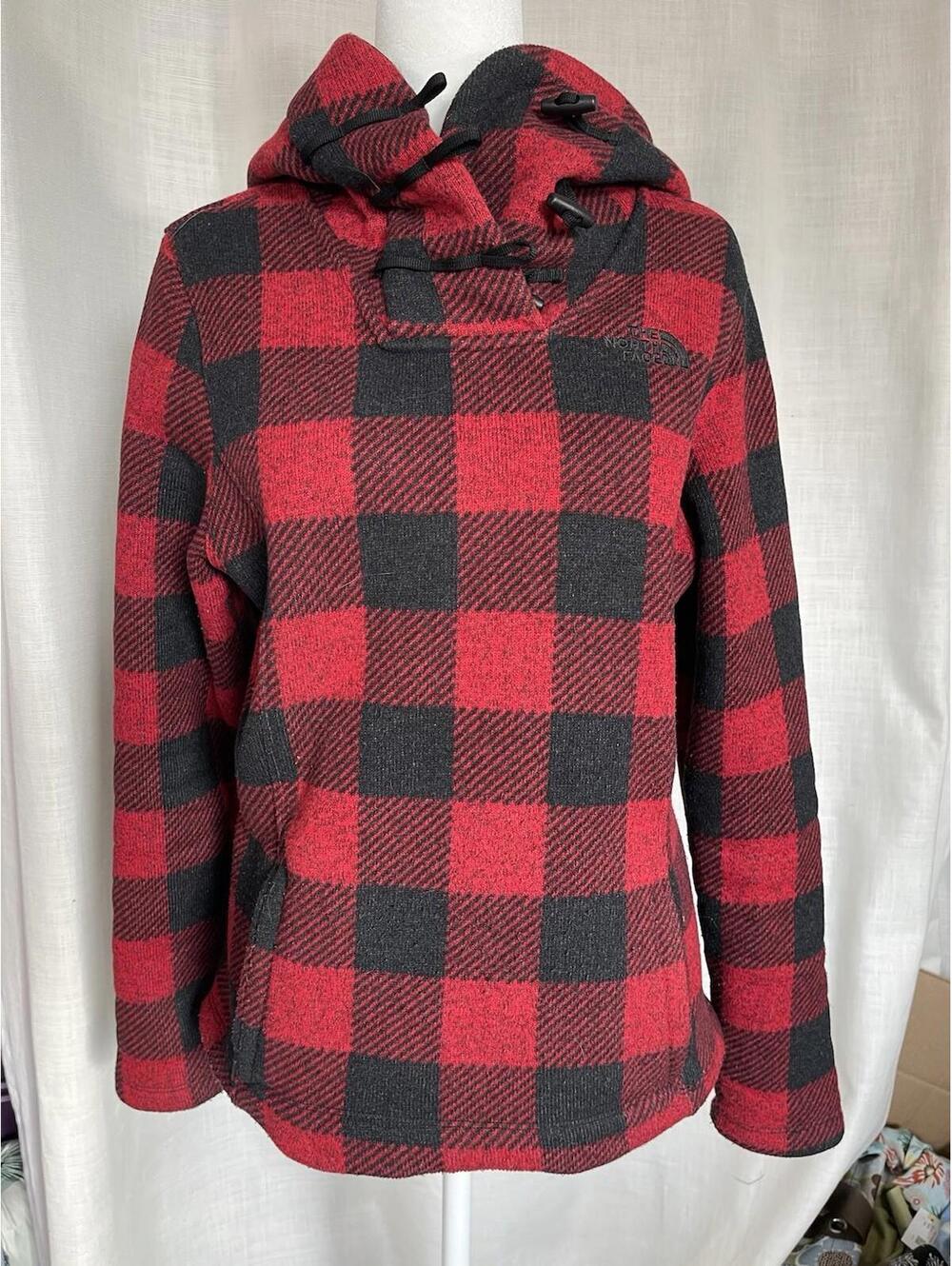 North Face Buffalo Plaid Hoodie Women  Sm